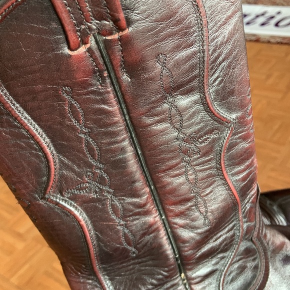 Tony Lama Western Cowboy Boots Size 8.5D main image 9